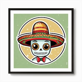 Day Of The Dead Skull 51 Art Print