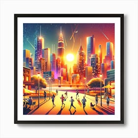 Blissful Utopia Art Print