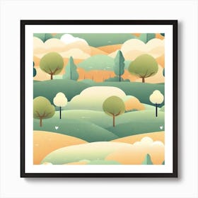 Peaceful Landscapes (76) Art Print