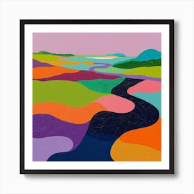 Colourful Abstract Everglades National Park Usa 1 Art Print