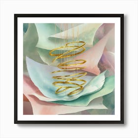 Gold Rings Art Print