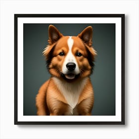 Portrait Of A Dog Art Print