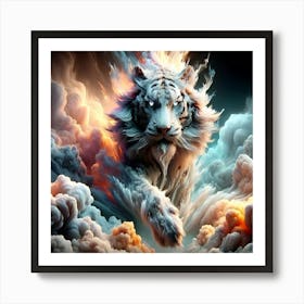 White Tiger 1 Art Print