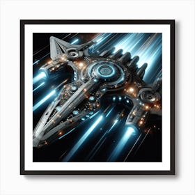 Futuristic Spaceship 29 Poster