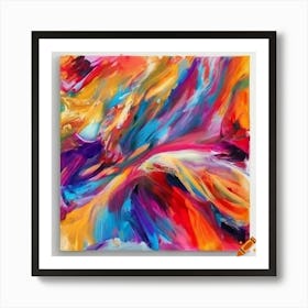 Abstract Stuckist Painting Art Print