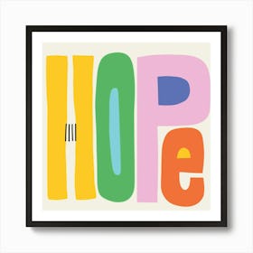 Hope Colorful Kids Art Print