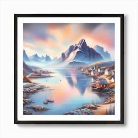 Swedish Village Art Print