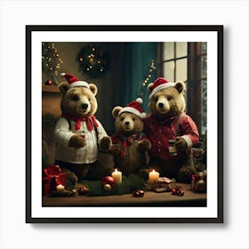 Teddy Bears 10 Art Print