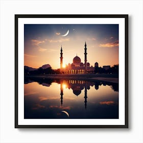 Fasting Prayer Reflection Islam Mosque Community Family Devotion Spiritual Celebration Ram (3) Art Print