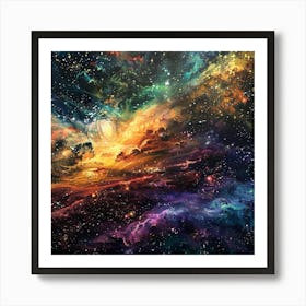 Nebula Canvas Print Art Print