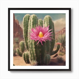 Cactus Flower Art Print