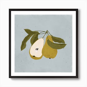 Pair Of Pears Square Art Print