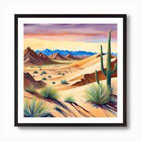 Desert Landscape 20 Art Print