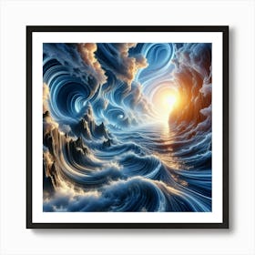 Ocean Waves Art Print