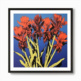 Kangaroo Paw 3 Pop Art Illustration Square Art Print