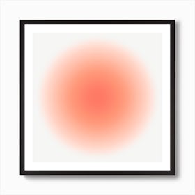 Orange Glow Aura Art Print