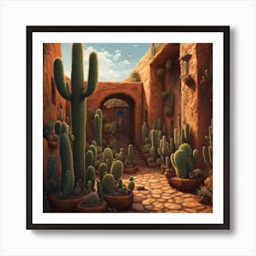 Cactus Garden 4 Art Print