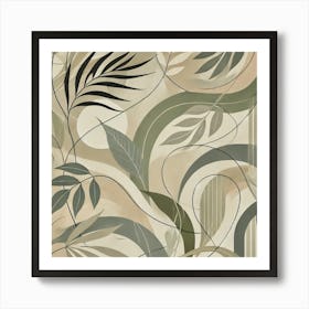 Abstract Floral Pattern Art Print