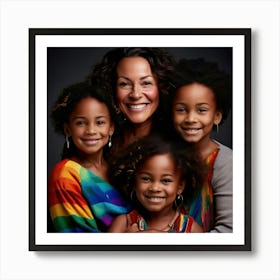 Family Inclusive Diversity Love Equality Support Unity Parenting Acceptance Pride Nurturin (5) Art Print