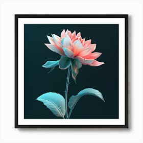 Lotus Flower Art Print