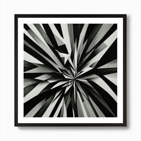 Black and White Abstract Art 148 Art Print