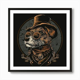 Steampunk Dog 31 Art Print