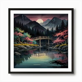 Japanese Bridge Art Print