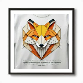 Geometric Fox Art Print