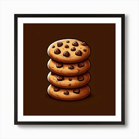 Chocolate Chip Cookies 3 Art Print