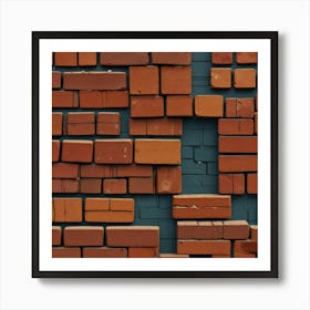 Default Create Unique Design Of Bricks Wall Art 0 Art Print