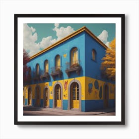 Mexican City House Art Print
