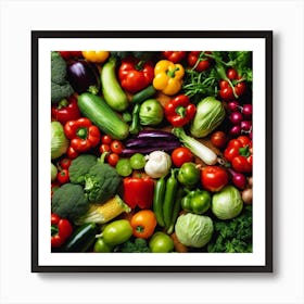 Colorful Vegetables 2 Art Print