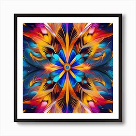 Psychedelic Flower 2 Art Print