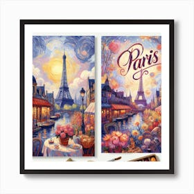 Paris Travel Poster 3 Art Print