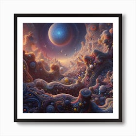 Psychedelic Universe Art Print