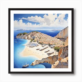 Aegean Seascape Art Print