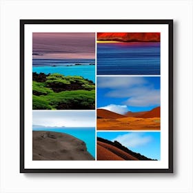 Landscapes Of The Galápagos Islands Art Print