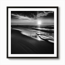 Sunset On The Beach 972 Art Print