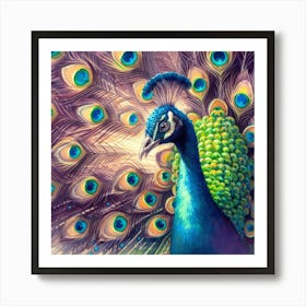 Peacock Art Print