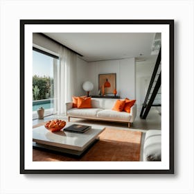 Modern Living Room Art Print