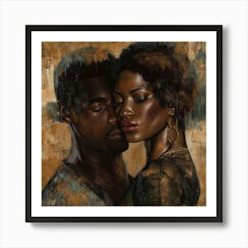 Echantedeasel 93450 African American Black Love Stylize 975 7dec6b48 50bd 4520 B69c F585ac295f67 Art Print