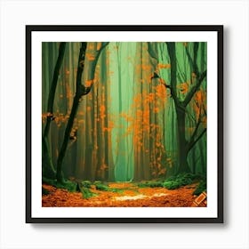 Forest Path 1 Art Print