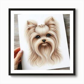 A yorkie female 2 Art Print