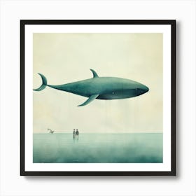 Whales In The Water Art Print