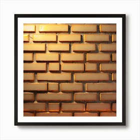 Abstract golden bricks background 5 Art Print