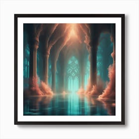 Underwater Palace 6 Art Print