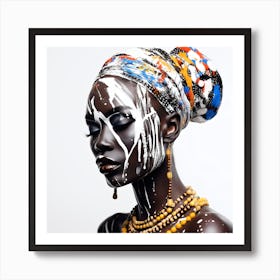 African Femela Faces Csaba Fikker 16 Art Print