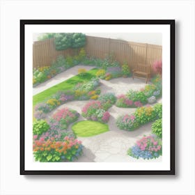Garden Design Art Print