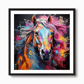 Grafitti Horse 1 Art Print