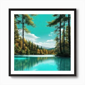 Lake - Lake Stock Videos & Royalty-Free Footage 1 Art Print